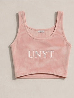 UNYT Velour Essential Crop Top