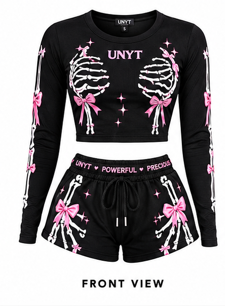 UNYT Pretty Powerful Precious Skeleton Bow 2-Piece Set